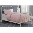 DHP Jenny Lind Metal Twin Bed in White