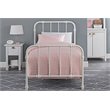 DHP Jenny Lind Metal Twin Bed in White