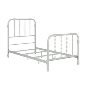 dhp jenny lind metal twin bed in white