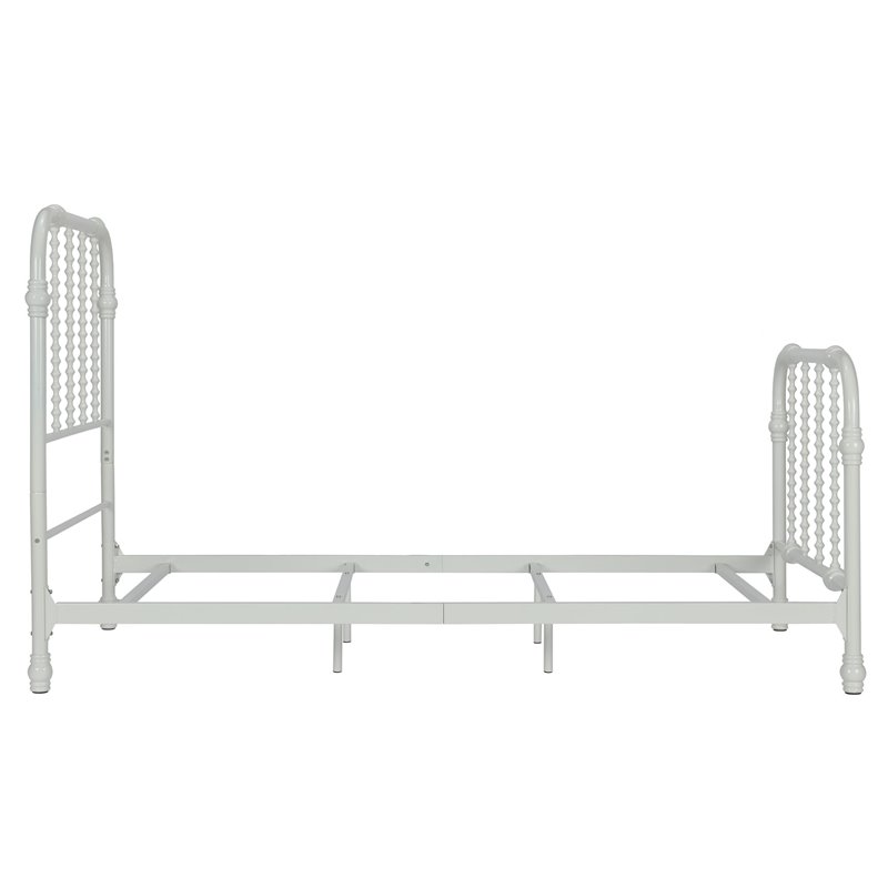 DHP Jenny Lind Metal Twin Bed in White Cymax Business