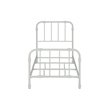 DHP Jenny Lind Metal Twin Bed in White