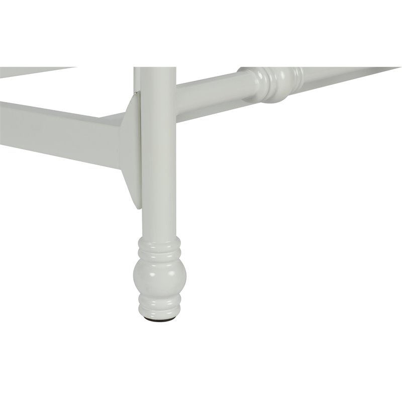 DHP Jenny Lind Metal Twin Bed in White Cymax Business