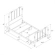 DHP Jenny Lind Metal Twin Bed in White