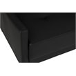 DHP Andora Coil Faux Leather Convertible Sofa in Black