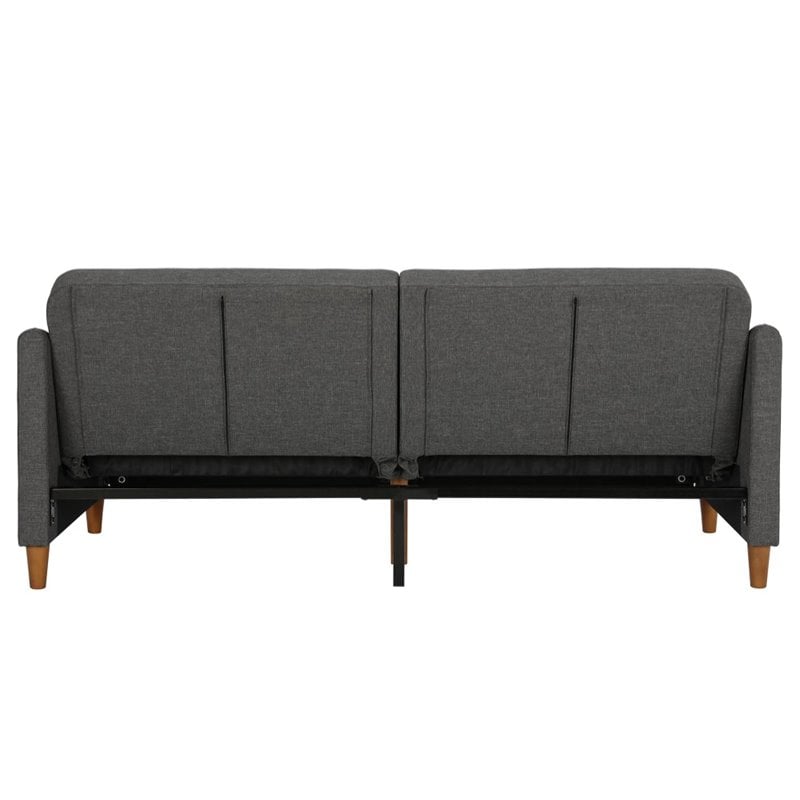 DHP Jasper Coil Linen Sleeper Sofa in Gray