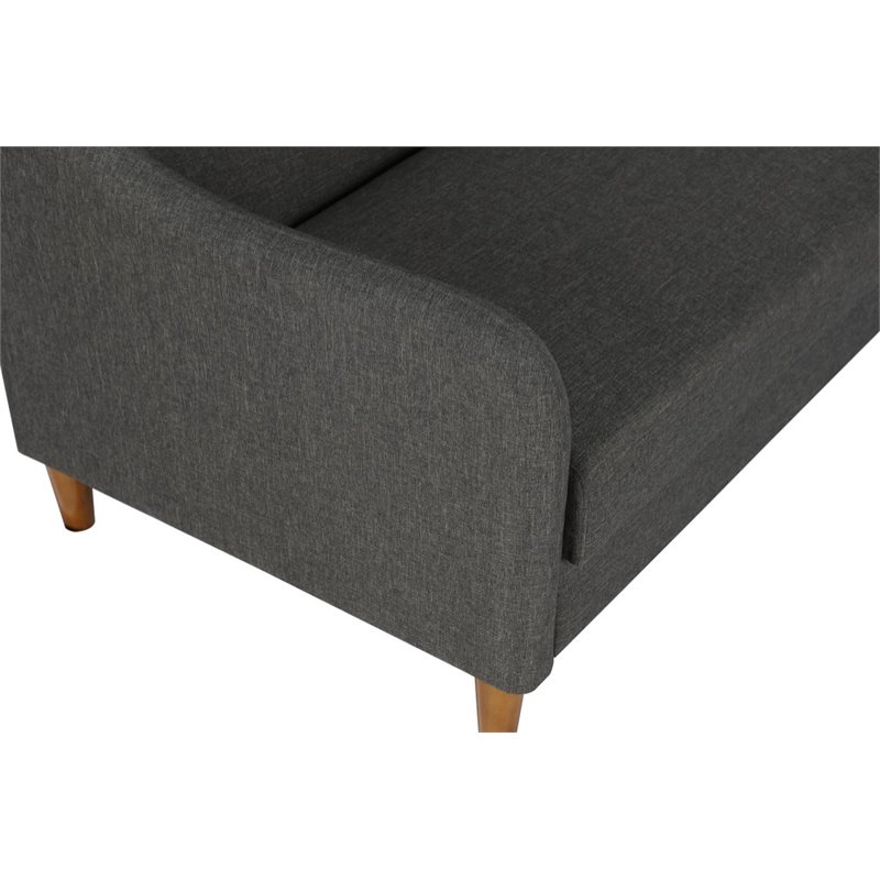 DHP Jasper Coil Linen Sleeper Sofa in Gray