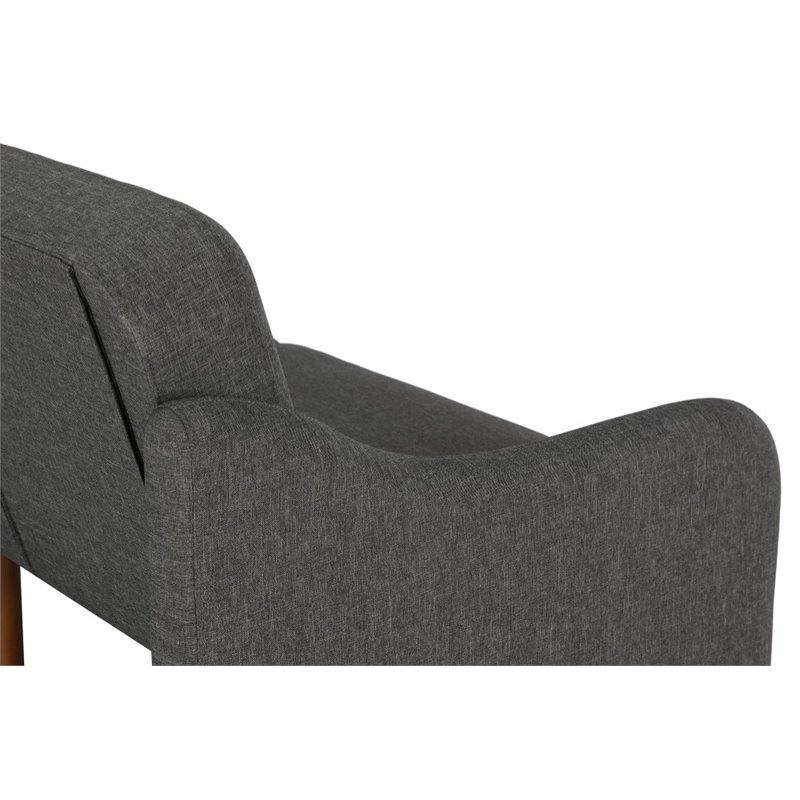 DHP Jasper Coil Linen Sleeper Sofa in Gray