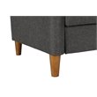 DHP Jasper Coil Linen Sleeper Sofa in Gray