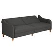 DHP Jasper Coil Linen Sleeper Sofa in Gray