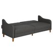 DHP Jasper Coil Linen Sleeper Sofa in Gray