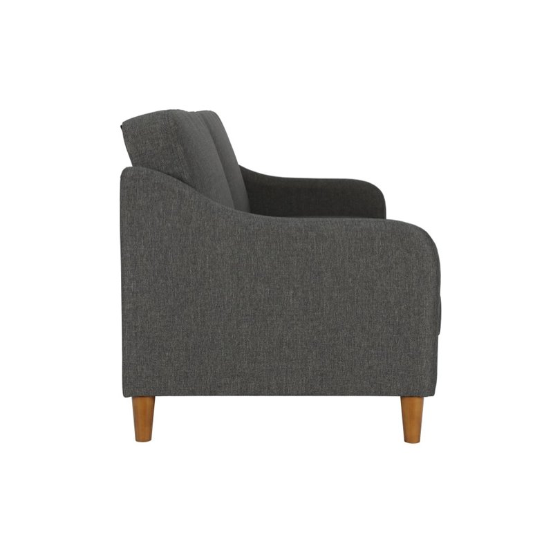 DHP Jasper Coil Linen Sleeper Sofa in Gray