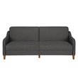 DHP Jasper Coil Linen Sleeper Sofa in Gray