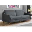 DHP Jasper Coil Linen Sleeper Sofa in Gray