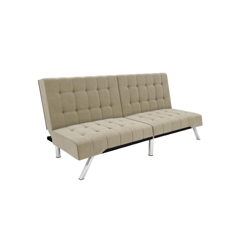 Dhp Emily Convertible Sleeper Sofa In Tan