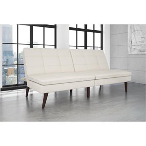 DHP Premium Westbury Faux Leather Pillow Top Con..