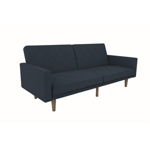 dhp paxson convertible sleeper sofa in navy blue