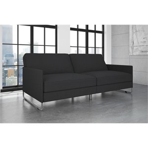 DHP Pembroke Linen Convertible Sleeper Sofa in G..