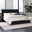 DHP Dakota Faux Leather Upholstered Full Platform Bed in Black