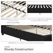 DHP Dakota Faux Leather Upholstered Full Platform Bed in Black