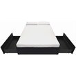 DHP Maven Faux Leather Upholstered Queen Platform Storage Bed in Black