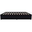 DHP Maven Faux Leather Upholstered Queen Platform Storage Bed in Black