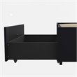 DHP Maven Faux Leather Upholstered Queen Platform Storage Bed in Black