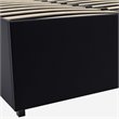 DHP Maven Faux Leather Upholstered Queen Platform Storage Bed in Black