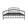 Novogratz Bushwick Queen Adjustable Metal Bed in Black