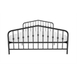 Novogratz Bushwick Queen Adjustable Metal Bed in Black