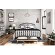Novogratz Bushwick Queen Adjustable Metal Bed in Black