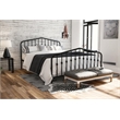Novogratz Bushwick Queen Adjustable Metal Bed in Black