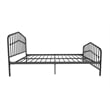 Novogratz Bushwick Queen Adjustable Metal Bed in Black