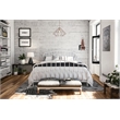 Novogratz Bushwick Queen Adjustable Metal Bed in White
