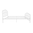 Novogratz Bushwick Queen Adjustable Metal Bed in White