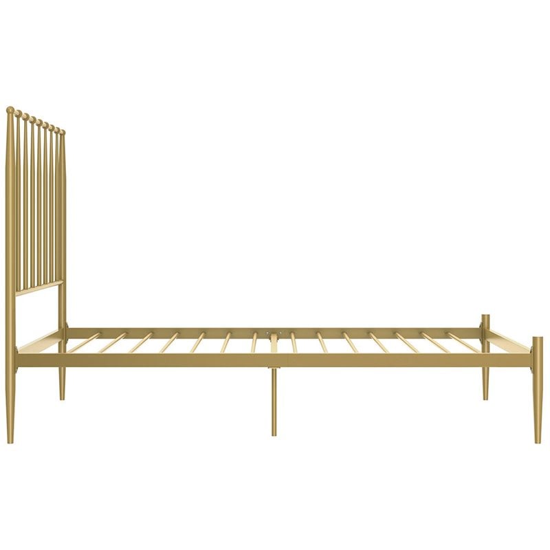 DHP Giulia Twin Metal Spindle Bed in Gold