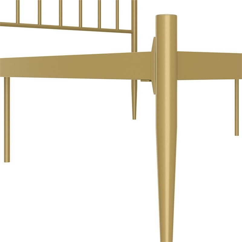 DHP Giulia Twin Metal Spindle Bed in Gold