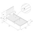 DHP Giulia Twin Metal Spindle Bed in Gold