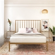 DHP Giulia Queen Metal Spindle Bed in Gold