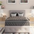 DHP Rose Tufted Twin Storage Panel Bed in Gray