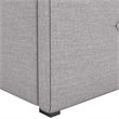 DHP Rose Tufted Twin Storage Panel Bed in Gray