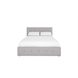 DHP Rose Tufted Full Storage Panel Bed in Gray