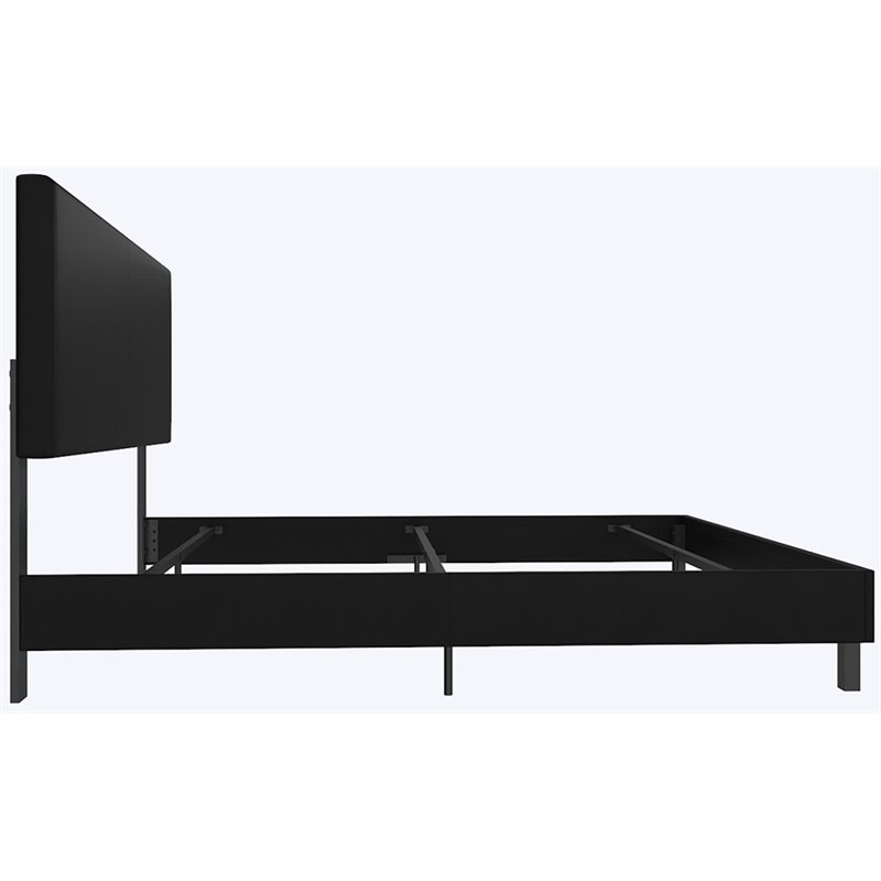 Black Faux Leather Queen Details about   DHP Janford Upholstered Bed 