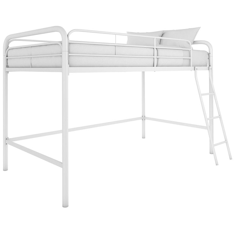 twin metal loft bed