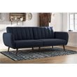 Novogratz Brittany Sleeper Sofa in Navy Blue