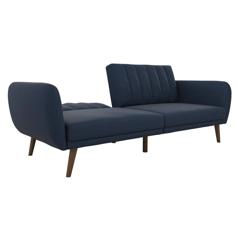 Novogratz Brittany Sleeper Sofa in Navy Blue