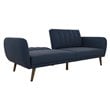 Novogratz Brittany Sleeper Sofa in Navy Blue
