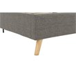 Novogratz Her Majesty Upholstered Queen Panel Bed in Gray