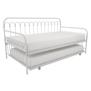 novogratz bright pop twin metal daybed with roll out trundle