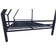 Novogratz Maxwell Twin over Full Metal Bunk Bed in Navy Blue