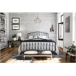 Novogratz Bushwick Queen Adjustable Metal Bed in Gray